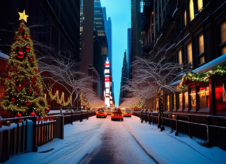 Christmas time in New York