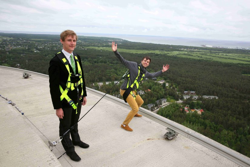 Rooftop Adventure in Tallinn, Estonia